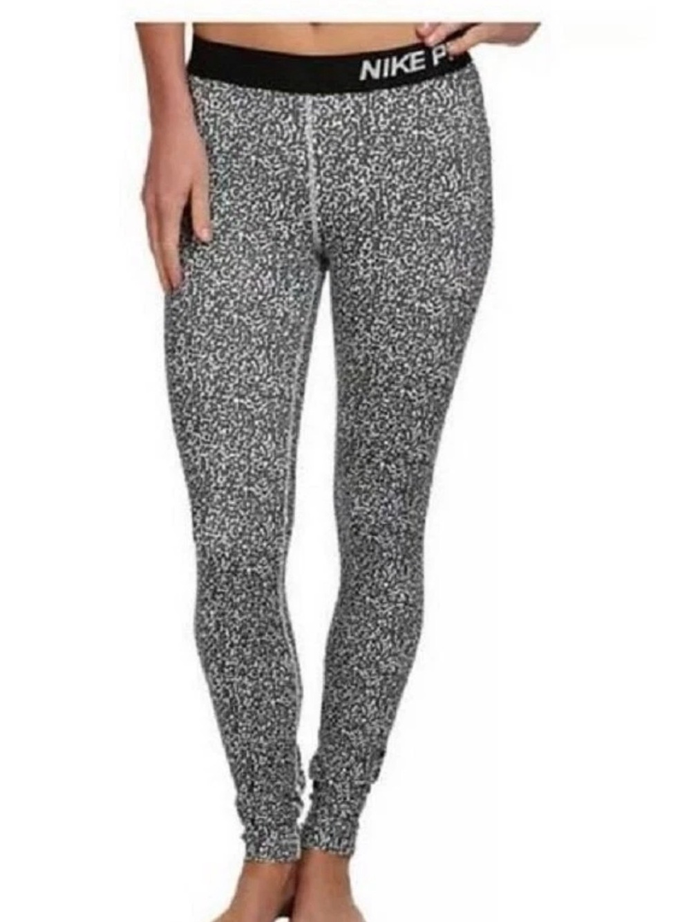 Nike Black & White Speckle Leggings